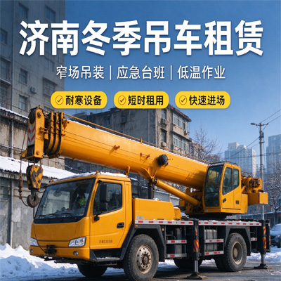 济南冬季吊车租赁｜老城窄场应急吊装｜临时台班短租